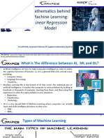 Mathematics Behind Machine Learning:: Linear Regression Model