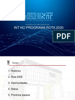 ATUAÇÂO INT NO PROGRAMA ROTA 2030  BIOCOMBUSTÍVEIS 2019