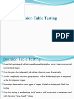 Lect 30 (Decision Table Testing)