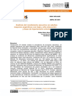 Análisis Del Rendimiento Ejecutivo en Adultos Mayores Argentinos Con Baja y Alta Educación y Base de Hipertensión Arterial