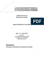 EFFECT OF POLLUTION ON MUDSKIPPER FISHERY OF ULHAS RIVER ESTUARY WITH A SPECIAL REFERENCE TO THE BIOLOGY OF BOLEOPTHALMUS DUSSUMIERI (CUV. & VAL.)