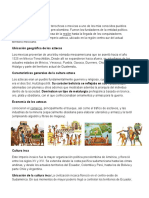 Información de Cultura Azteca