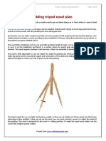 Folding Tripod Easel Plan