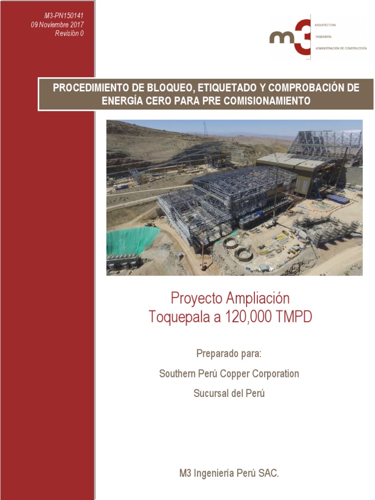 Procedimiento LOTOTO para Pre-Comisionamiento | PDF | Color | Perú