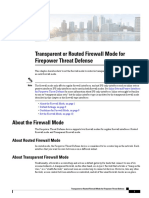 Transparent or Routed Firewall Mode For Firepower Threat Defense