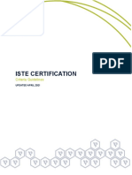 ISTE Certification Criteria Guidelines