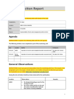 Sites Inspection Report: Visit Details