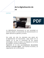 Objetivos de La Digitalización de Documentos