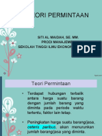 TEORI PERMINTAAN DAN FAKTORNYA