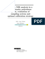 On-line NIR analysis in a high density polyethene plant, evaluation of sampling system and optimal calibration strategy