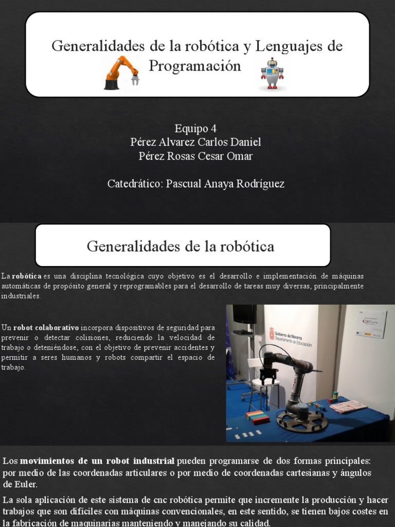 Robotica 3.1 y 3.2 | PDF | Lenguaje de programación | Programación de ...