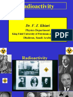 Radioactivity: Dr. F. Z. Khiari