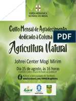 Cartaz Culto Da Agricultura Natural AGO 2020