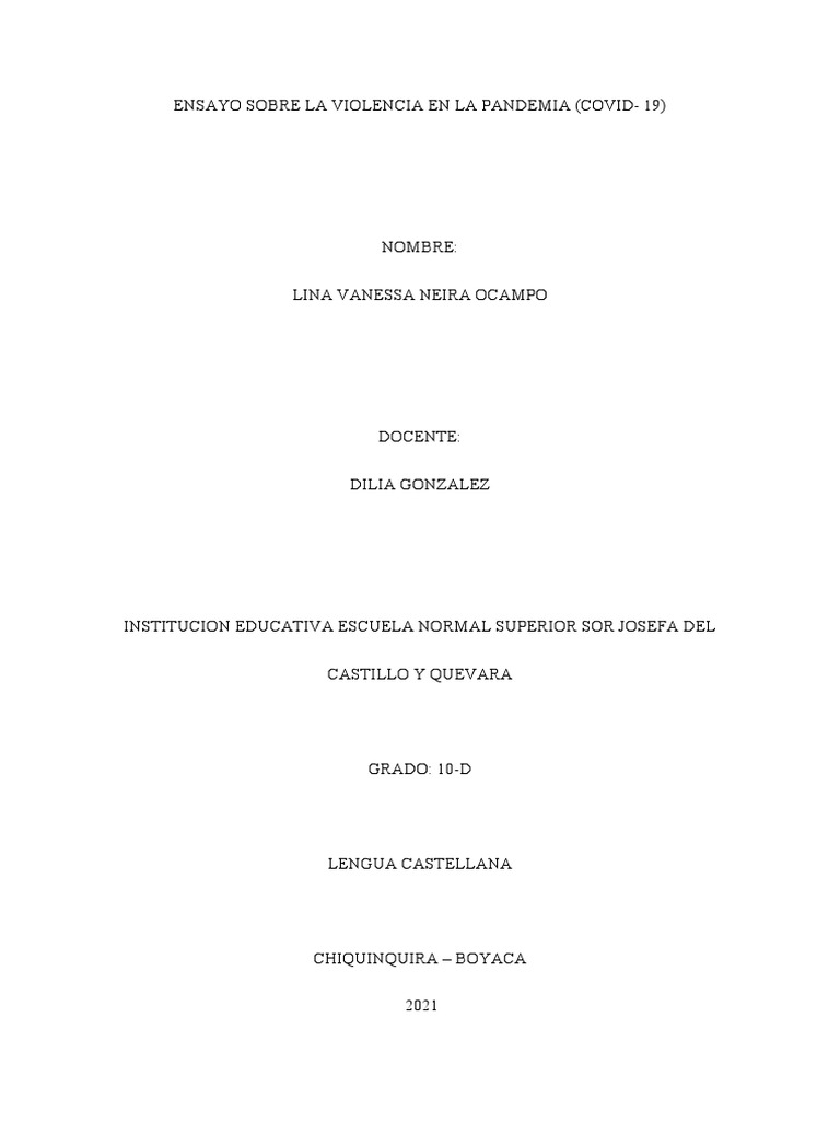 Covid 19 | PDF | La violencia contra las mujeres | Violencia