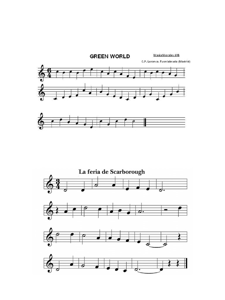 Partituras Para Xilófono Pdf Arte Poesía