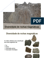 Diversidade de Rochas Magmáticas