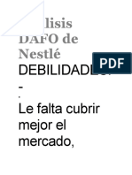 Análisis DAFO de Nestlé 7