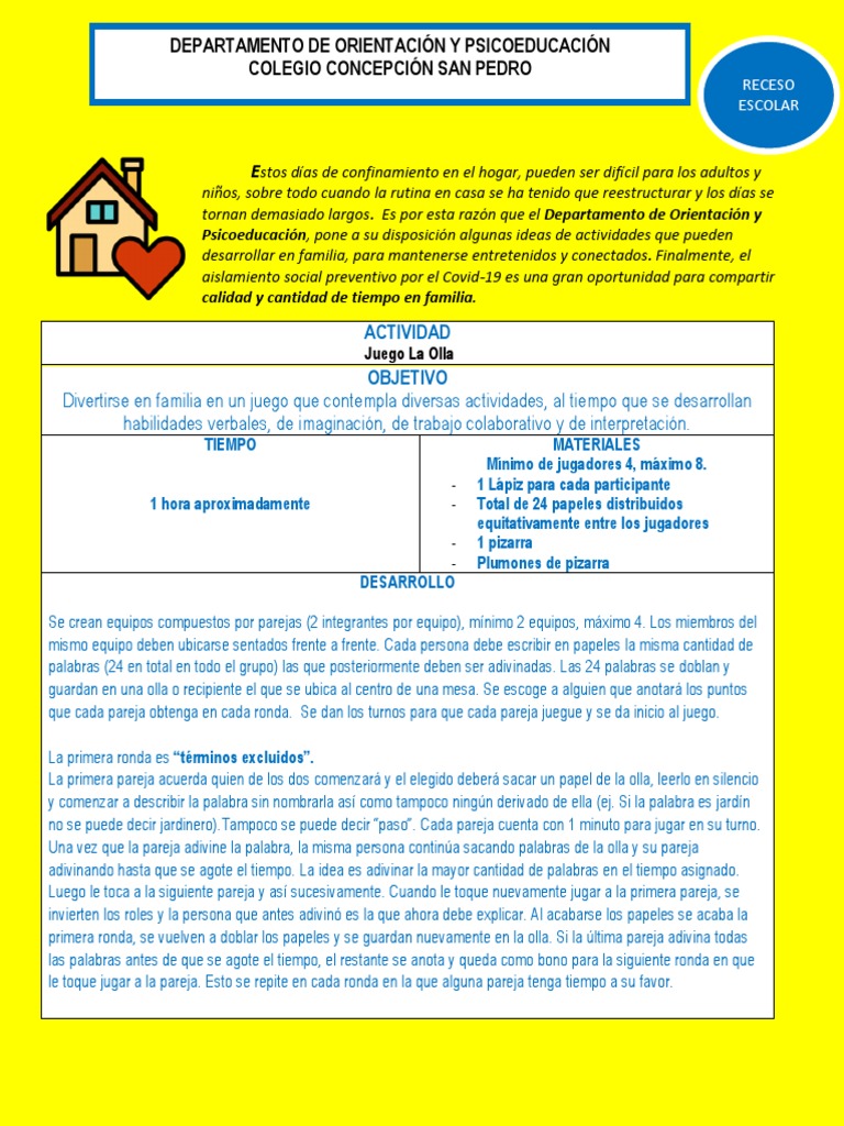 ACTIVIDAD La Olla | PDF