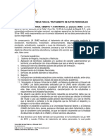 Autorización Expresa Para El Tratamiento de Datos Personales (1)