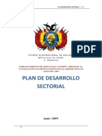 Plan de Desarrollo Sectorial