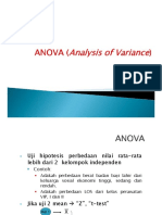 ANALISIS UJI ANOVA TIGA KELOMPOK