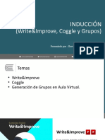 INDUCCIÓN CIC - Write&Improve, Coggle y Grupos