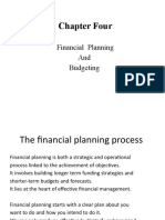 Chapter Four: Financial Planning and Budgeting Oct. 2021
