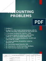 ACCOUNTING PROBLEMS SOLUTIONS