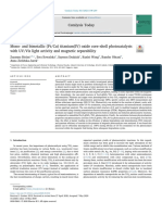 Mono - and Bimetallic (PT - Cu) Titanium (IV) Oxide Core-Shell Photocatalysts