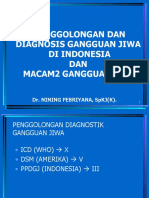 Penggolongan Diagnosis Jiwa