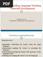 Understanding Language Teaching Materials Development Yusnita Purwati and Ratna Class A