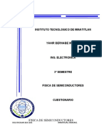 Cuestionario Tema 1 Fisica de Semiconductores