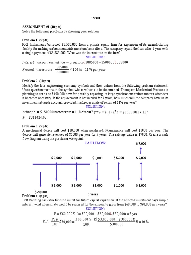Engineering Economy Analysis: Calculating Interest Rates, Cash Flows ...