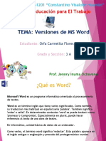 Versiones de MS Word-Orfa