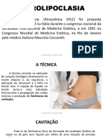 Hidrolipoclasia: Cavitação e Adipocitólise