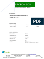 Geropon SDS: Sodium Dioctylsulphosuccinate CAS N°: 577 - 11 - 7