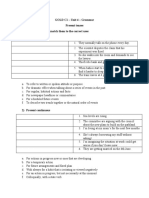 C1 - Unit 4 Grammar - Present Tenses (Uses)