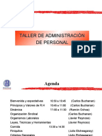 Taller de Administración de Personal