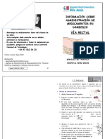 Administracion de Medicamentos en Domicilio via Rectal