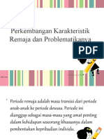 Karakteristik Remaja