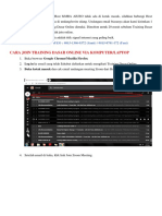 Tutorial Join Training Dasar Online Via ZOOM