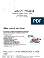 Assessment Project: Use Hygienic Practices For Food Safety Maria Castano Zuluaga Student Number 6171063