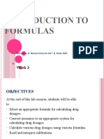 Formulas for Calculating Drug Dosages