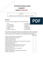 221-101 Principles of Financial Accounting Assignment 06 Deadline