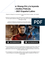 Repelis Ver Shang Chi Pelicula Completa 2021 Espanol Latino