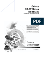 Quincy QR-25 Series Model 325: Parts Manual Record of Change 105