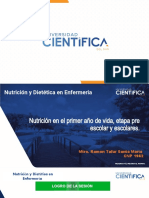 Nutrición en El Primer Año de Vida, Etapa Pre Escolar y Escolares