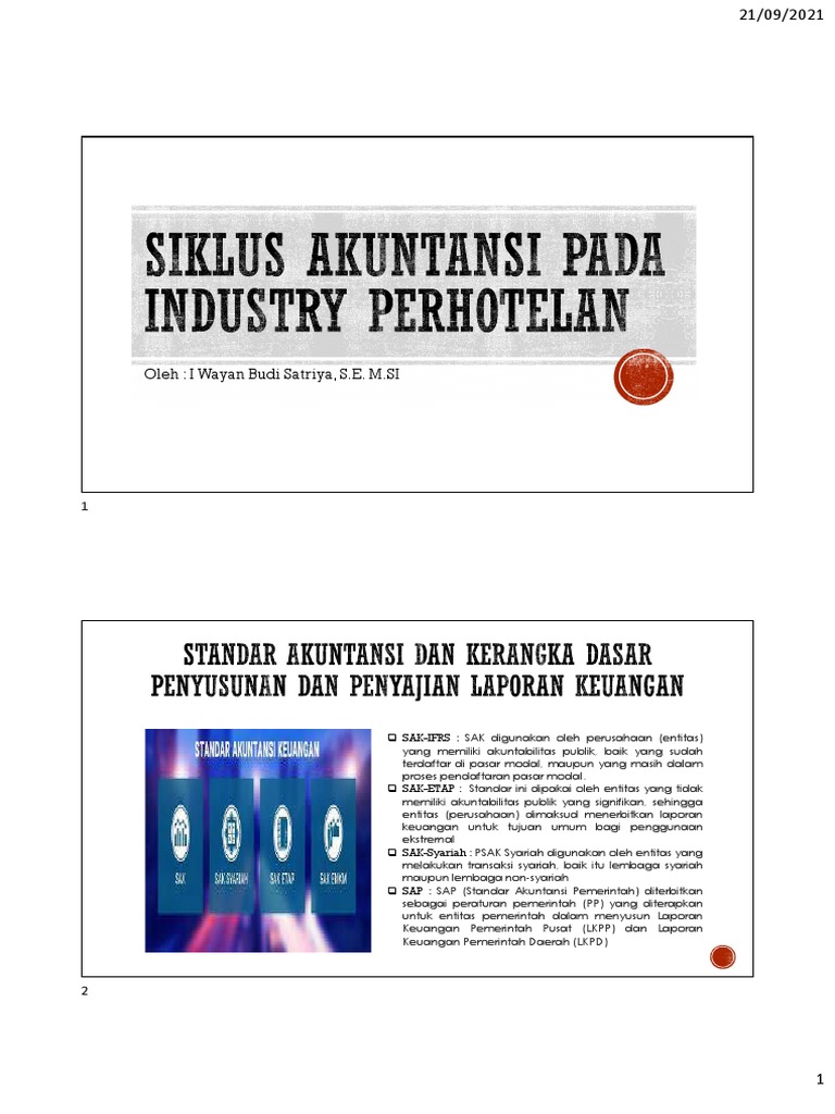 Siklus Akuntansi Dalam Industri Perhotelan PDF