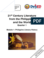 21 Century Literature From The Philippines and The World: Quarter 1