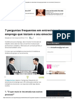 7 Perguntas Frequentes em Entrevistas de Emprego Que Testam Seu Emocional